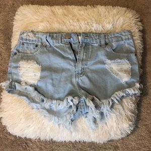 💘 LITZ Denim Cutoffs